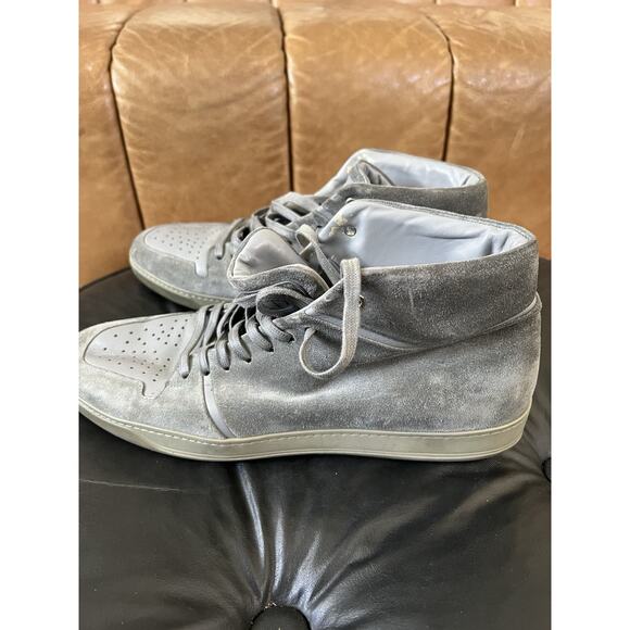 Lavati Gray Italian Leather Sneackers US 11
